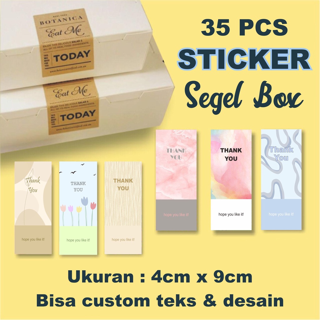 [35 Pcs] Box Seal Stickers/Stickers (Seal Box/Label Packaging) | Shopee ...