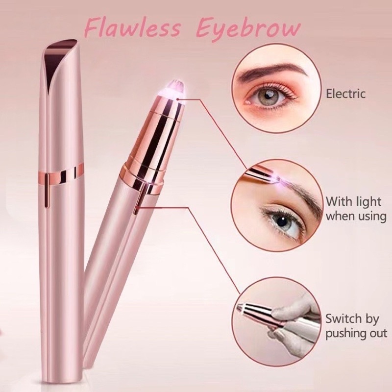 NEW Electric Eyebrow Trimmer Shaver USB Charging Painless Remover Brows