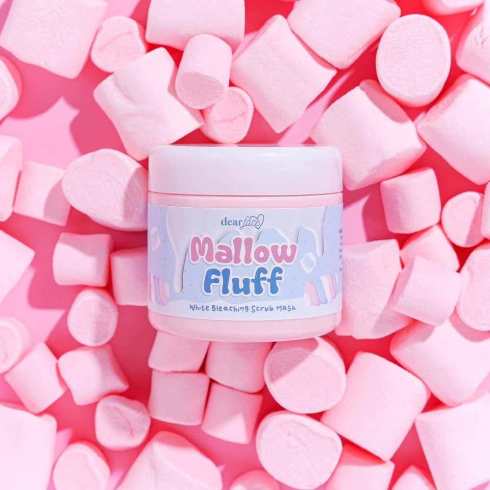 Dear Face Mallow Puff White Bleaching Mask Scrub | Shopee Philippines