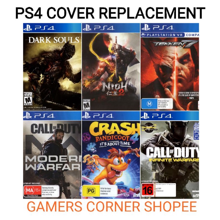 PS4 Game Covers Replacement PS4 Covers PS4 Game Covers ps4