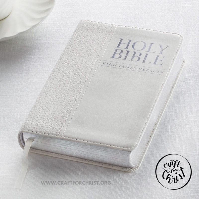 KJV White Faux Leather Compact King James Version Bible | Shopee ...