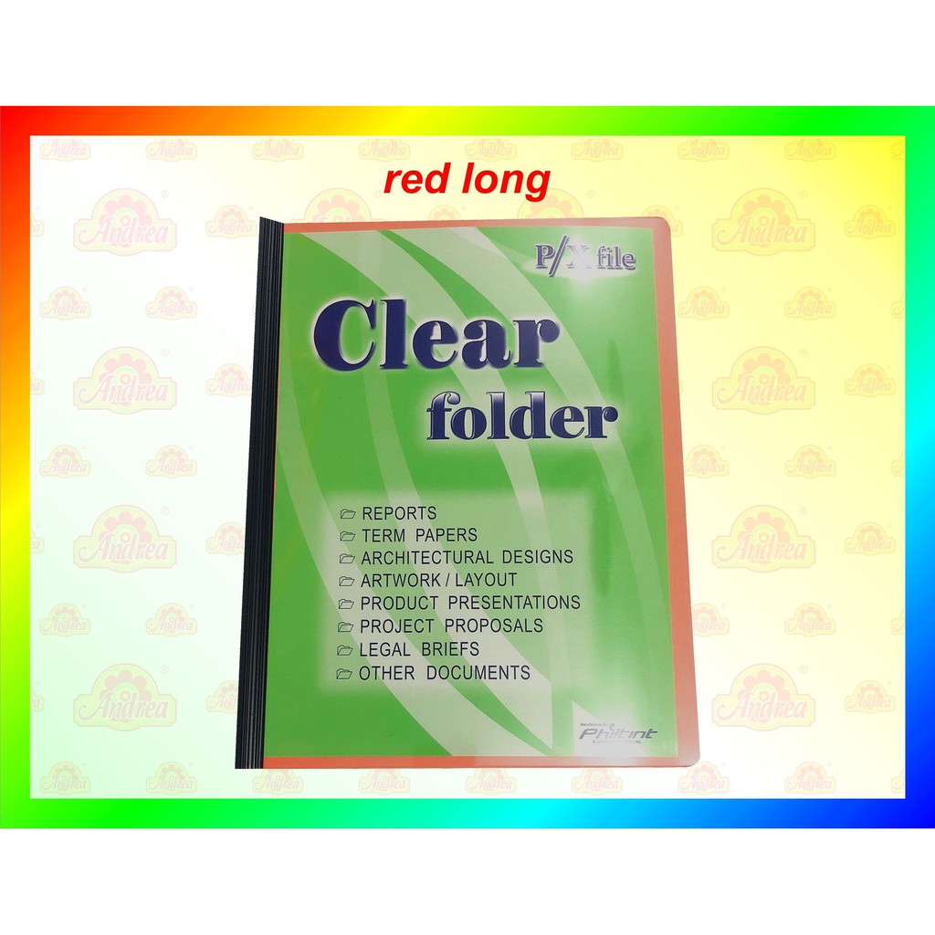 Clear Folder SHORT / LONG | ANDREA | Shopee Philippines