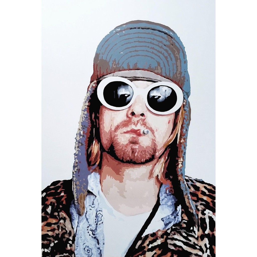 Nirvana Poster Kurt Cobain Wall Decor Music Rock Band Vintage | Shopee ...