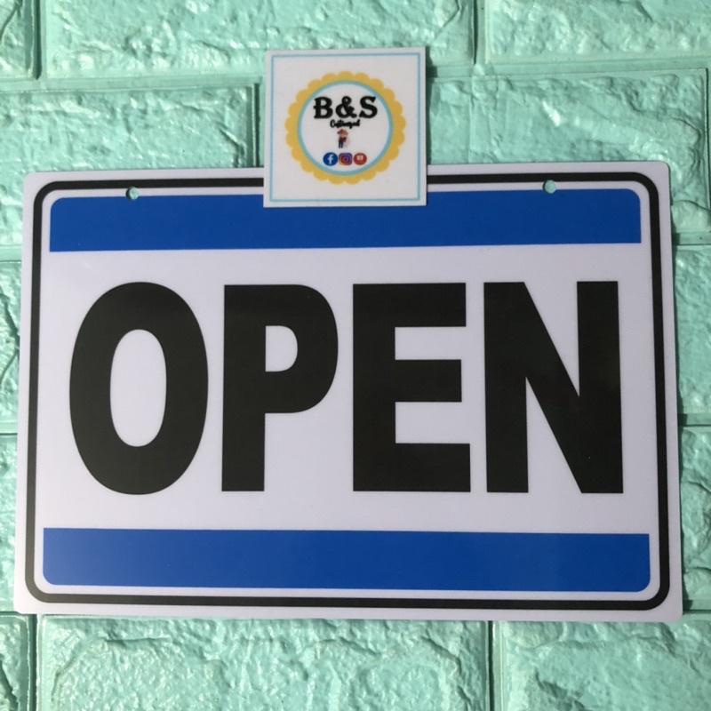 OPEN & CLOSED Reversible / Baligtaran Signage | Shopee Philippines