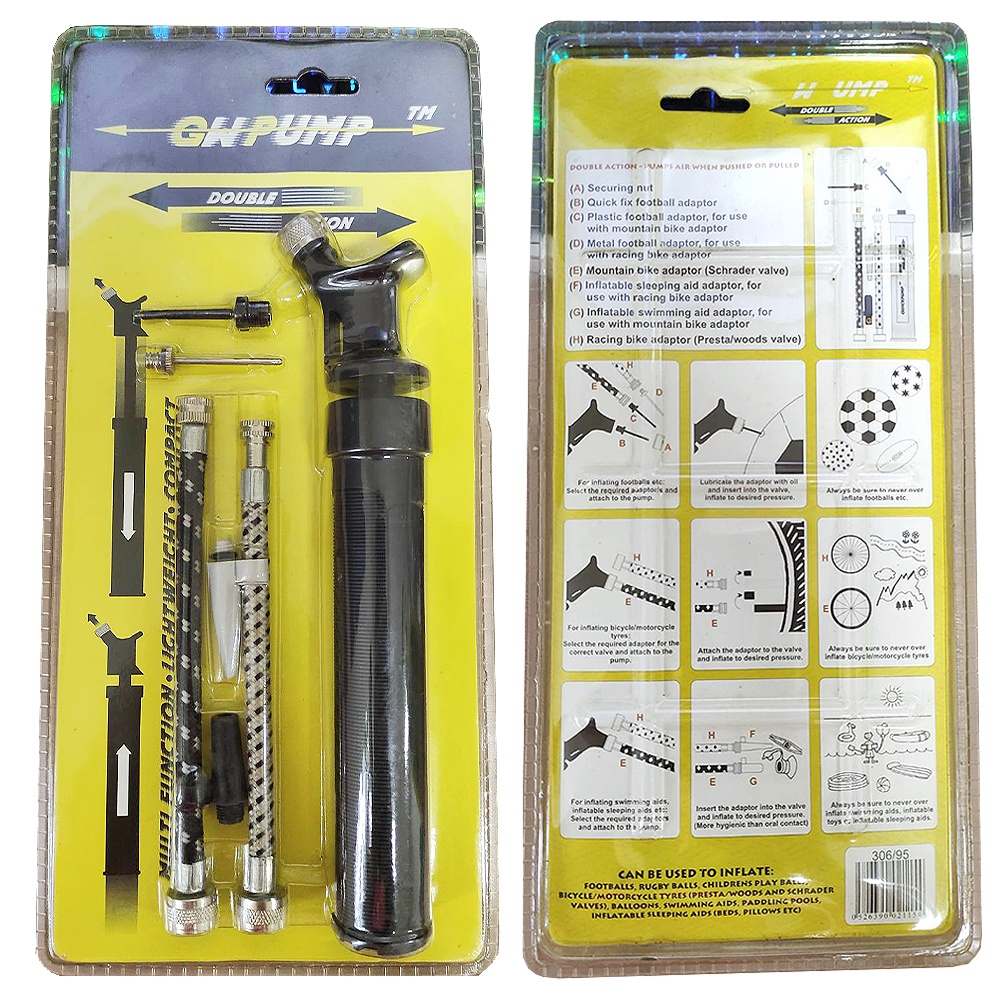 GW AIR PUMP DOUBLE ACTION FOR BIKES PORTABLE BIKE PUMP MINI HAND BIKE PUMP Shopee Philippines