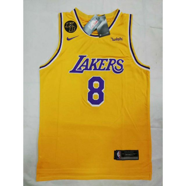 Los Angeles Lakers Kobe Bryant 2000- 01 Authentic Swingman Jersey - Yellow  - Mens