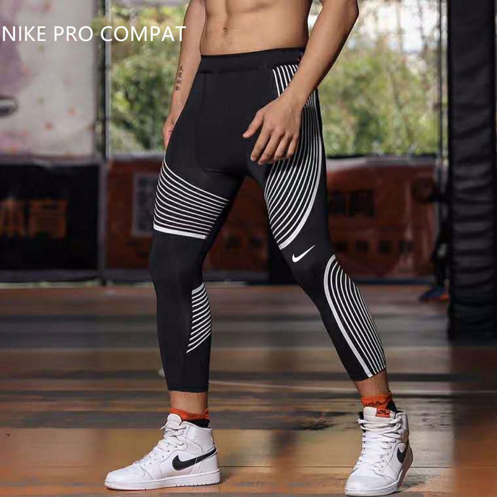 Nike 3/4 pro combat #706 compression tights lenggings for man compressive  gym breathable pants