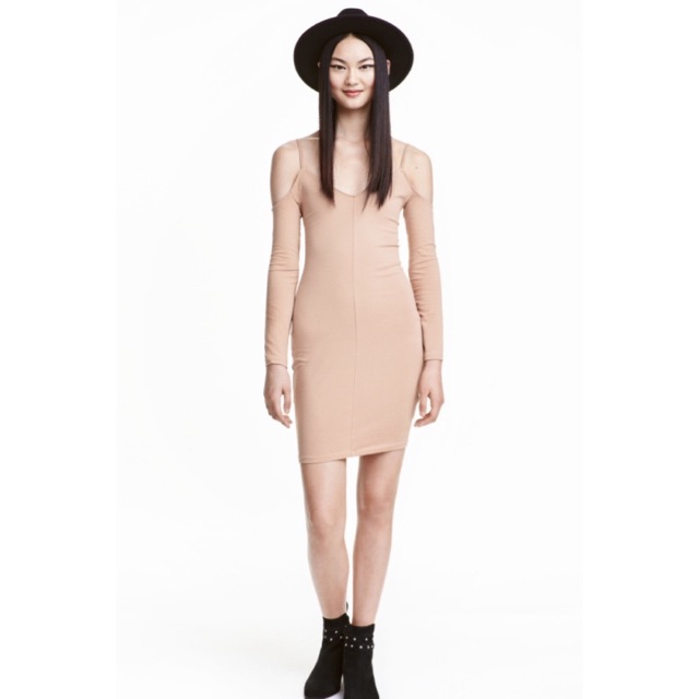H&m hot sale nude dress