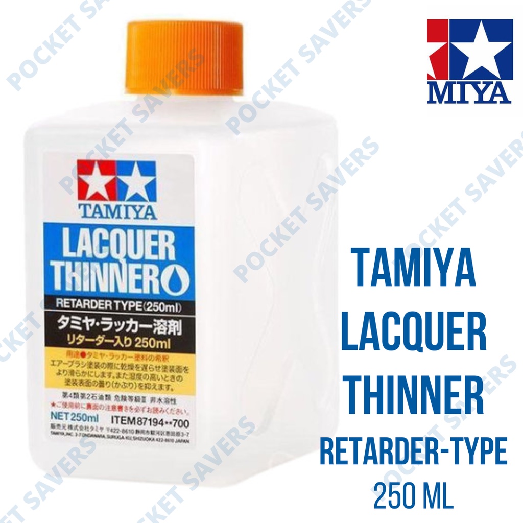 TAMIYA Lacquer Paint Thinner (Retarder Type) 250 ml (Airbrush Painting