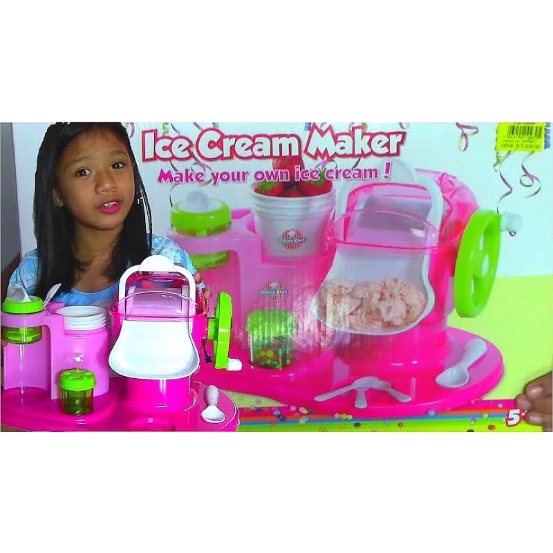 Kids real 2024 ice cream maker