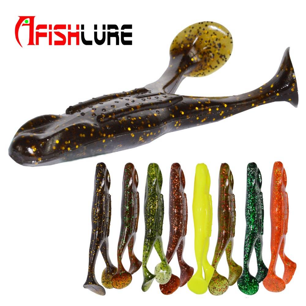 2pcs/lot Afishlure Frog Soft Bait Fishing Lures 105mm 13g Plastic Lure