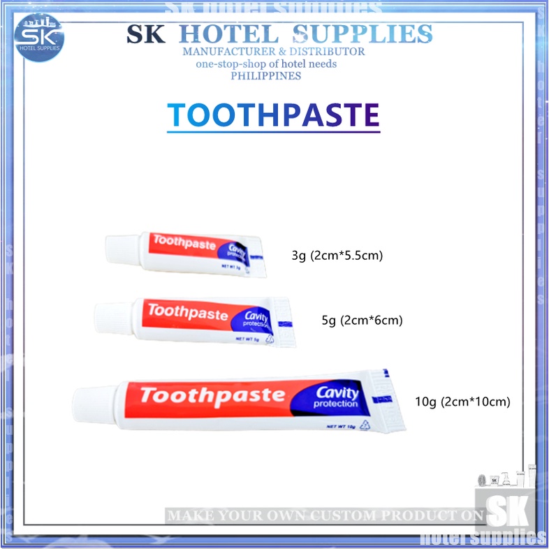 【SK】HOTEL Toothpaste red 3 grams,5gram,10 grams | Shopee Philippines