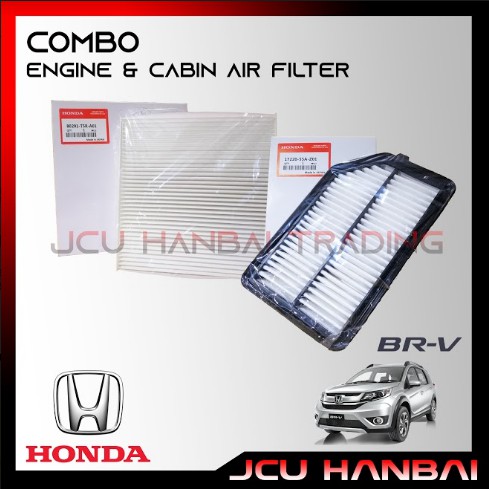 COMBO Cabin Filter, and Engine Filter for Honda BR-V 2017, 2018, 2019 ...