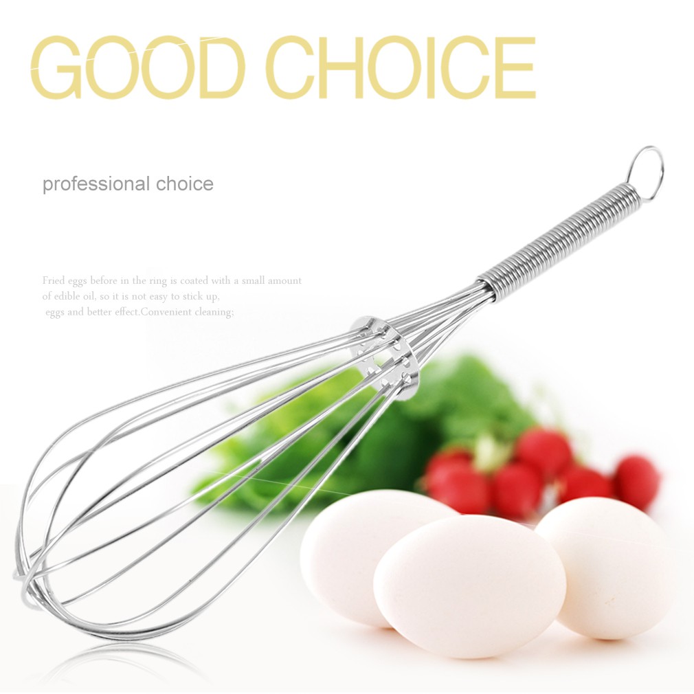 newlife] Hand Whisk Stainless Steel Kitchen Mixer Balloon Yolks Milk