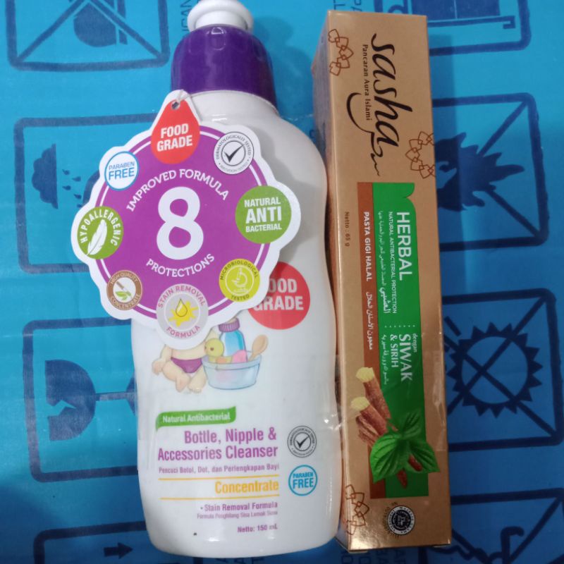SLEEK BABY BTL 150 FREE SASHA TOOTHPASTE 65 ML | Shopee Philippines