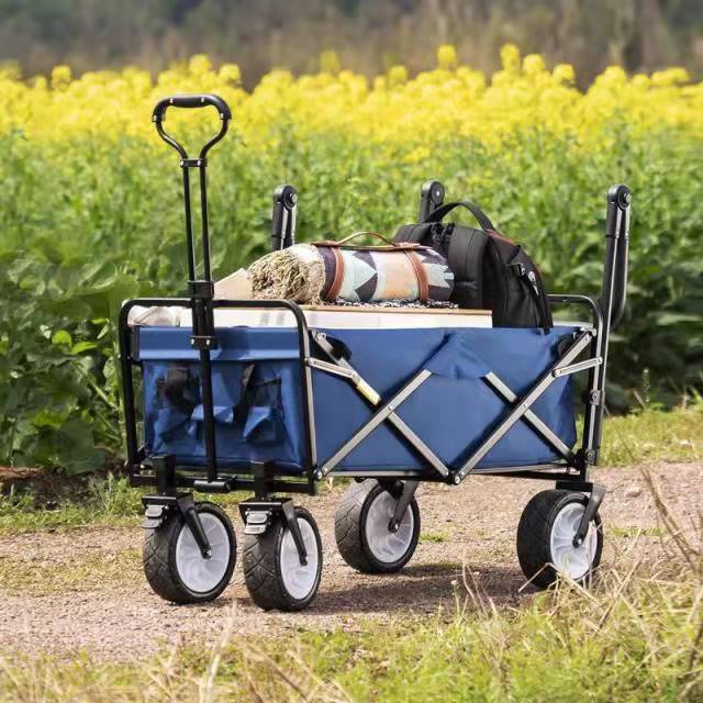 Collapsible Folding Utility Push Pull Wagon Cart Outdoor Garden Wagon
