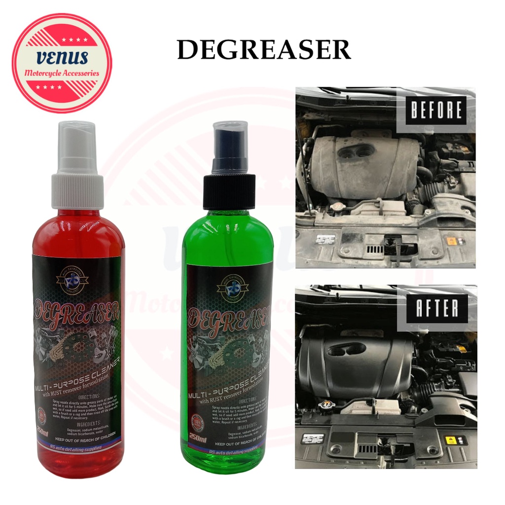 Venus MULTIPURPOSE ENGINE CLEANER DEGREASER WITH RUST REMOVER FORMULATION RANDOM COLOR 250ml
