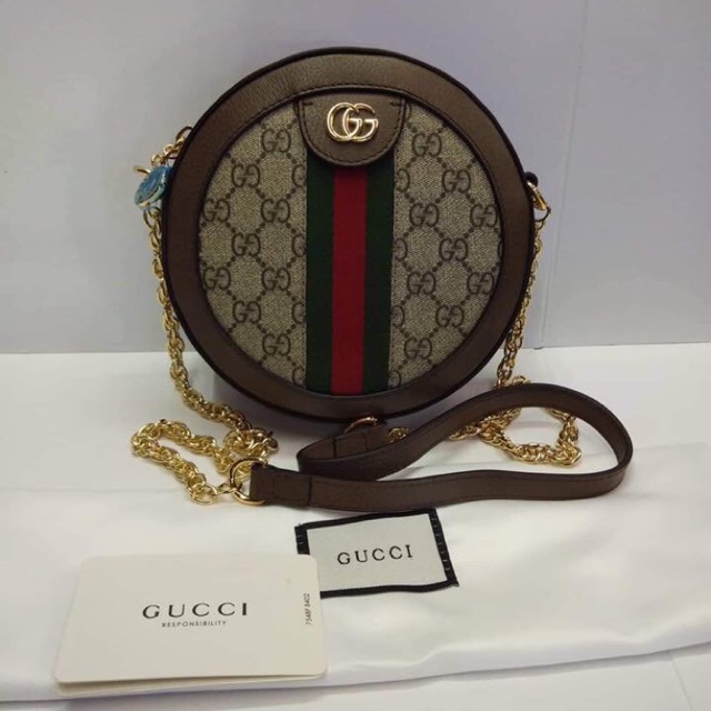 Gucci Ophidia Mini GG Round Shoulder Bag Gucci Round Bag Shopee