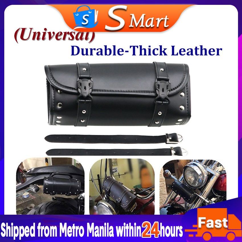 Universal Motorcycle Saddle Bag Tool Bag Luggage Saddlebag Roll Barrel