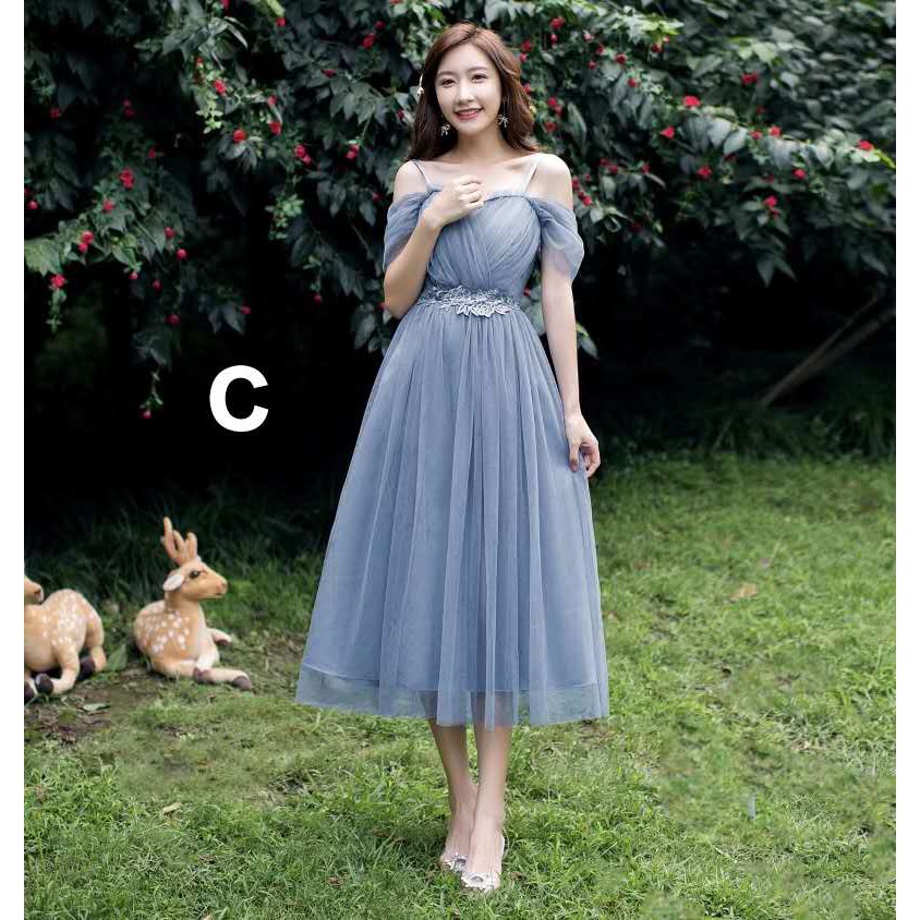 alex evenings blue dress Hot V Neck Bridesmaid Dress