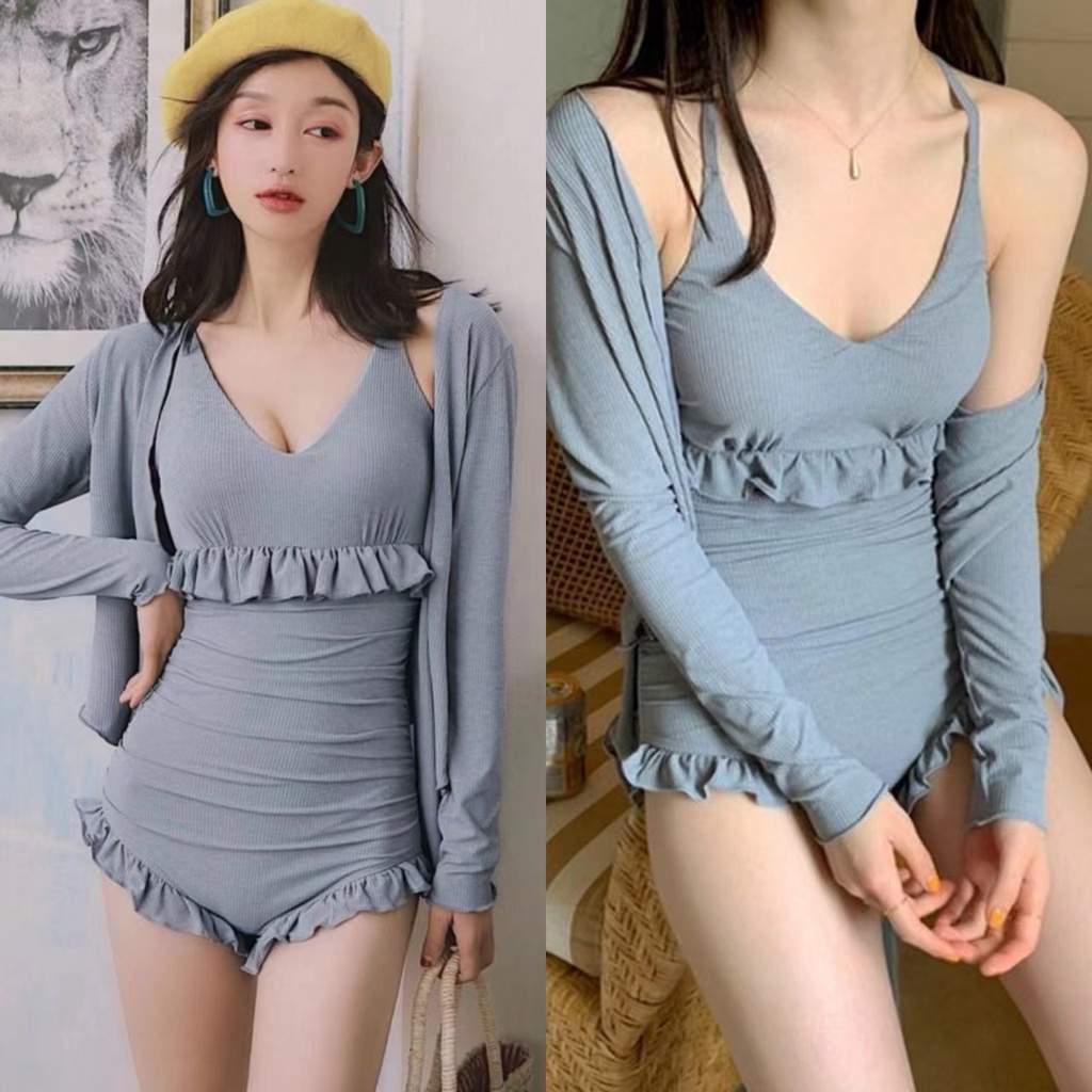 New 3in1 swimsuit for women females sexy fashion summer ootd bekini swimwear set beach wear Shopee Philippines