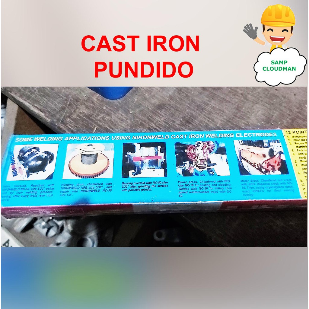Nihon Cast Iron Welding Electrode NC-50 1/8 3.2mm 1 PIECE graphite ...