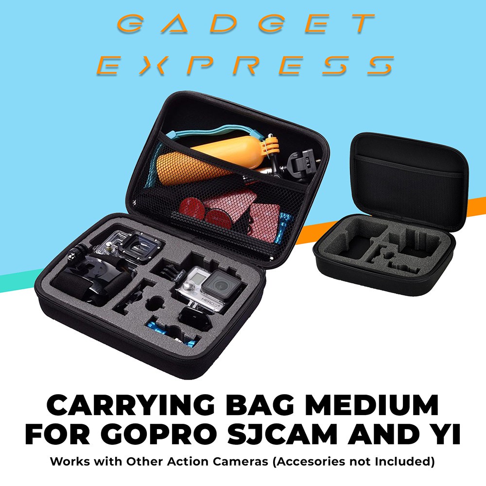 Travel Bag Medium Carrying Case for GoPro Action Cameras | Shopee ...