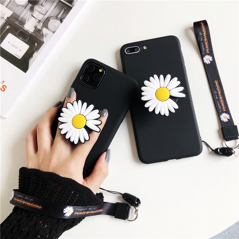 Ready Stock phone cover INS Hot GD Daisy Flower POP SOCKET