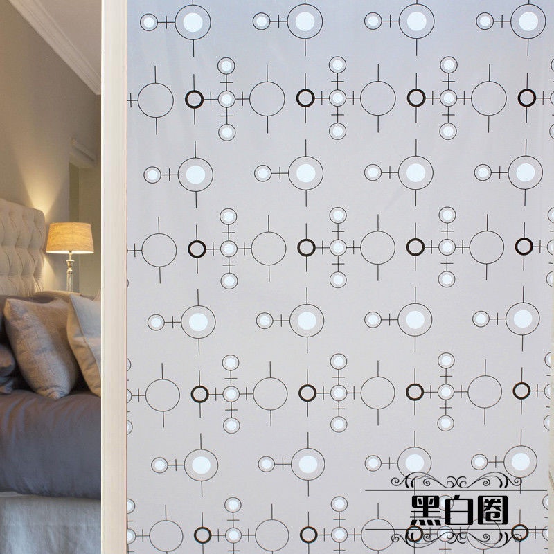 45/60CM Frosted glass paste transparent opaque selfadhesive shading window paste toilet