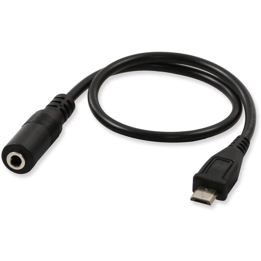 Micro USB Male to 3.5mm Jack Female Audio Cable Cord for Active Clip Mic Microphone Convert