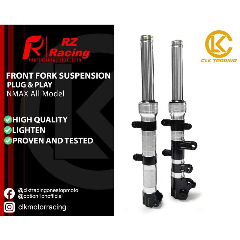RZ RACING LIGHTEN FRONT SHOCK ASSY FOR NMAX V1 /V2 | Shopee Philippines