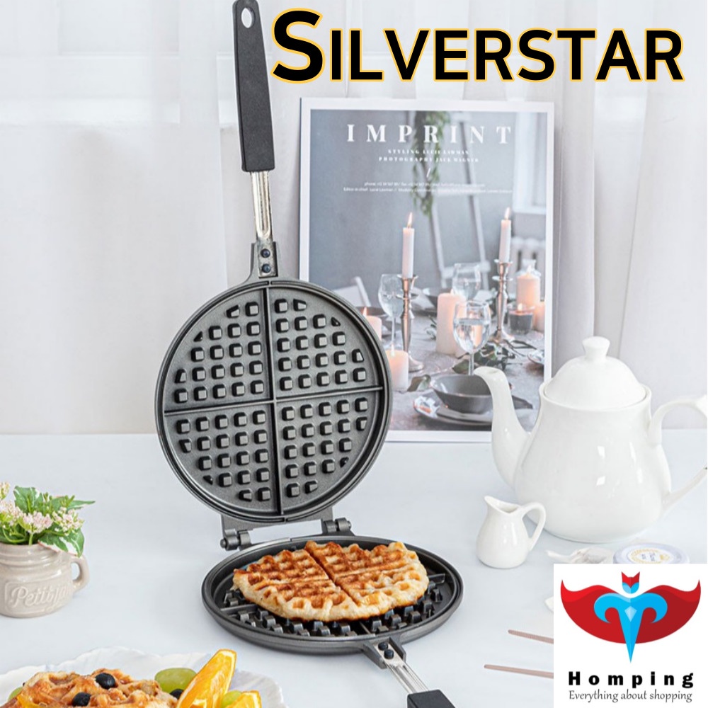[SILVERSTAR] Silver Star OIC Induction Round Waffle Pan Detachable