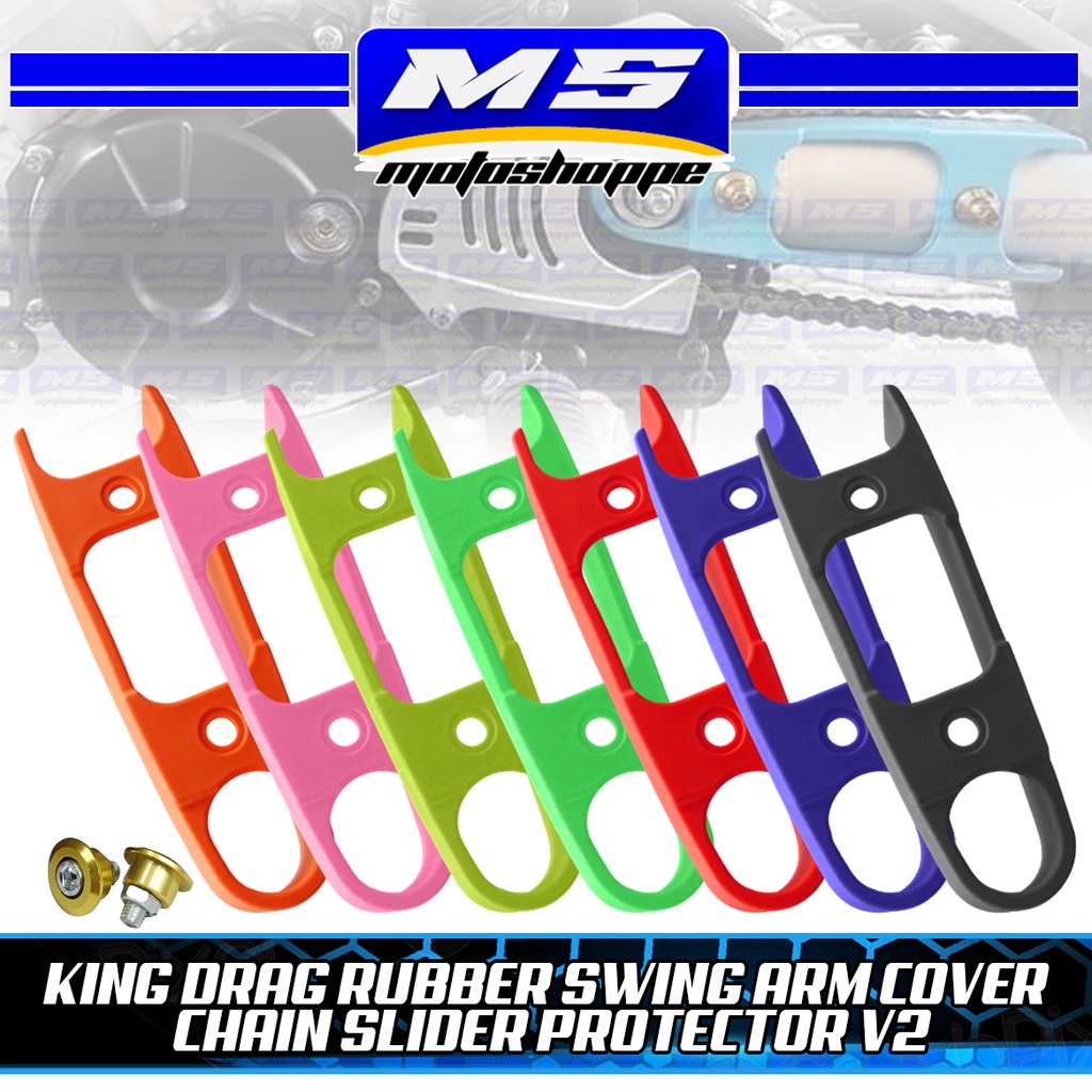 KING DRAG RUBBER SWING ARM COVER CHAIN SLIDER PROTECTOR V2 - MOTOSHOPPE ...