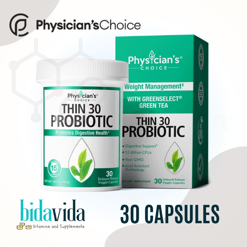 Physician's Choice Thin 30 Probiotics Weight Management, 30 Capsules