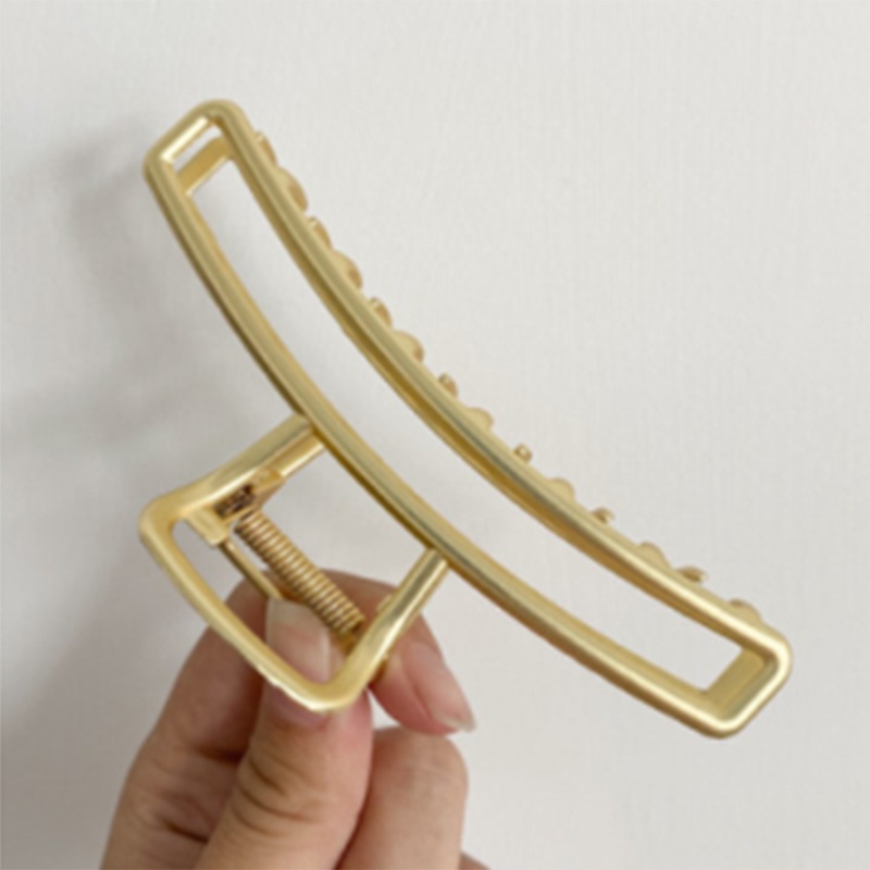 11CM Metal Hair Clamp Large Size Gold Color Geometric Shower Crab Hair ...