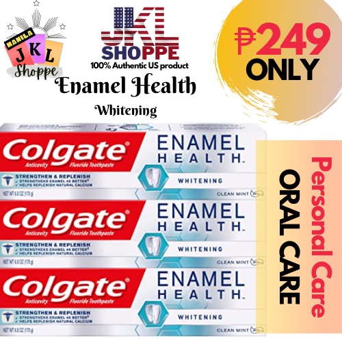 Colgate Enamel Health Whitening Toothpaste, Clean Mint, 6oz (170g ...