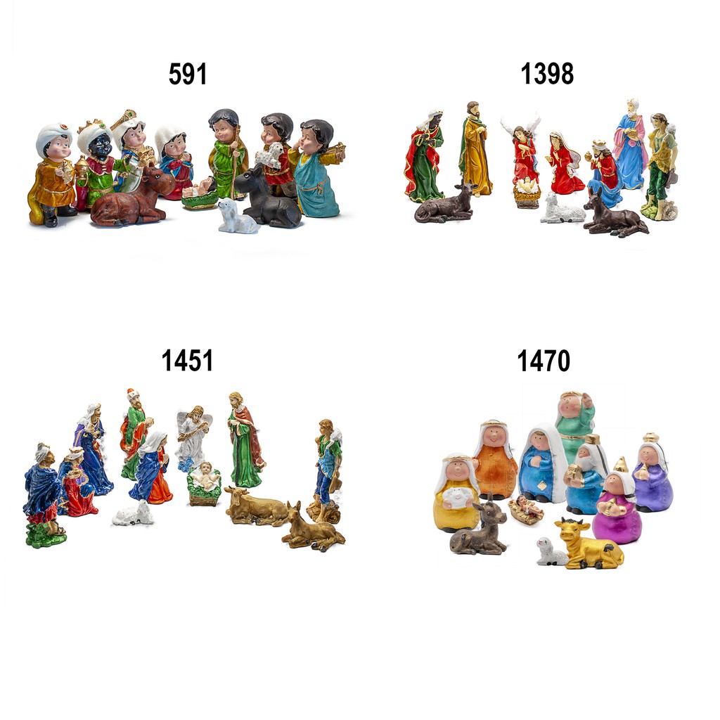 AnoSaiyo Belen Christmas Decor Nativity Set St Joseph Mama Mary Baby ...