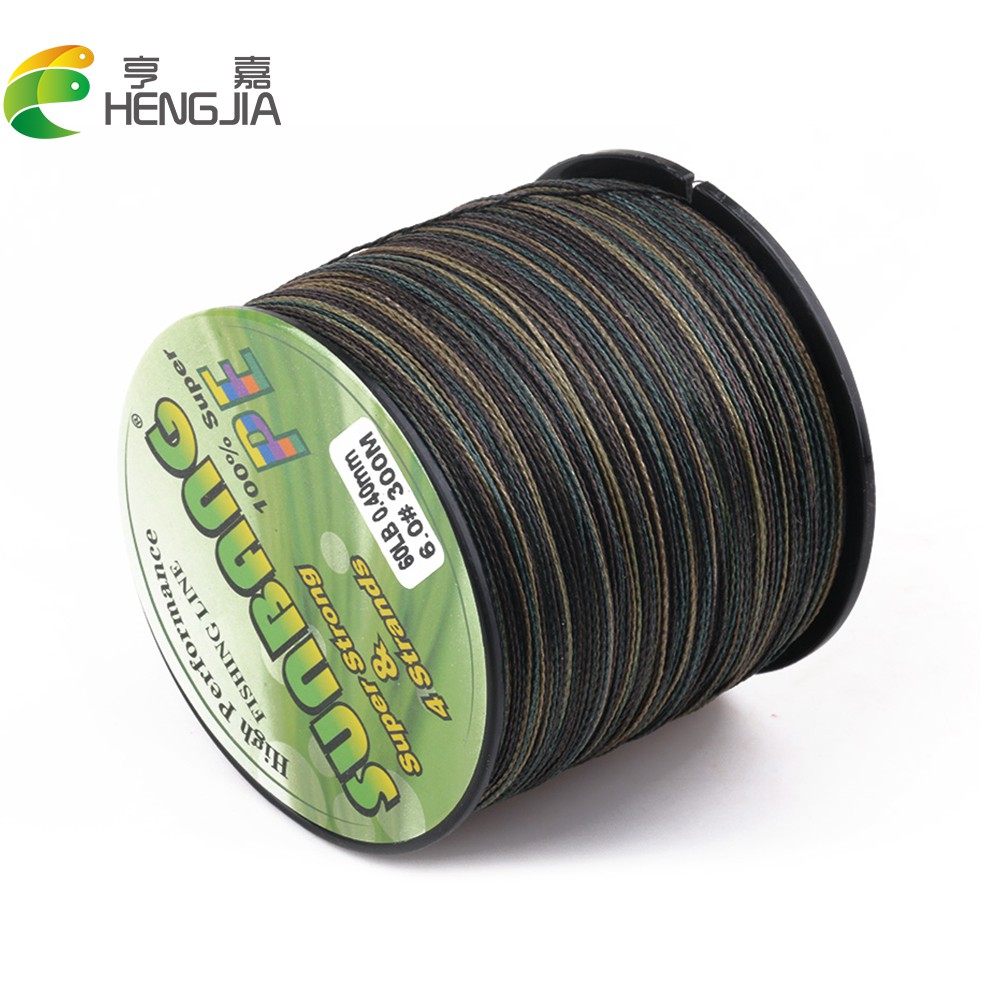 Hengjia Pe Plastic 3 Braided Fishing Line 300m Length 2 Colors 10lb To ...