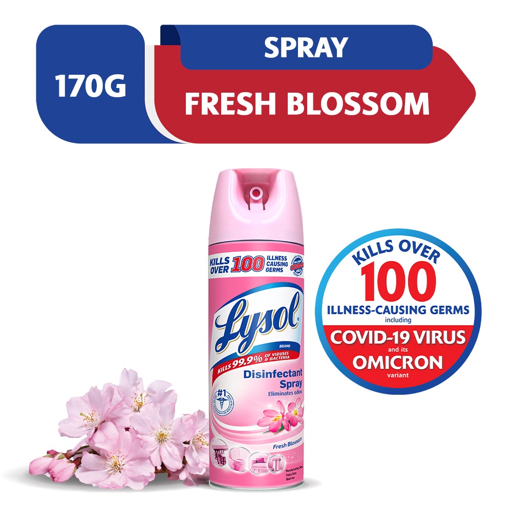 Lysol Disinfectant Spray Fresh BlossomS 170g Shopee Philippines