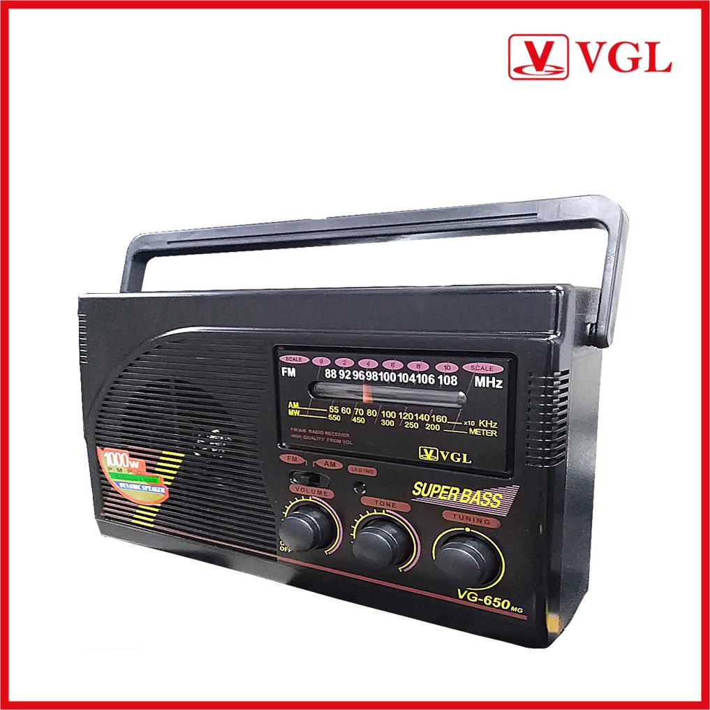 VGL VG-650 AM/FM Radio AC/DC Power | Shopee Philippines