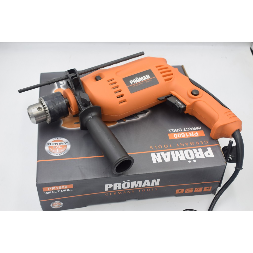 PROMAN Professional 1000w 13mm IMPACT DRILL (with Hammer) | Shopee ...