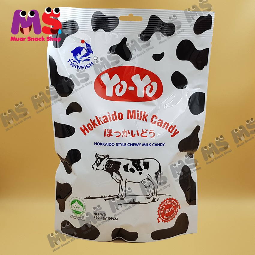 TWINFISH Yo-Yo Hokkaido Milk Candy (450g) | Shopee Philippines