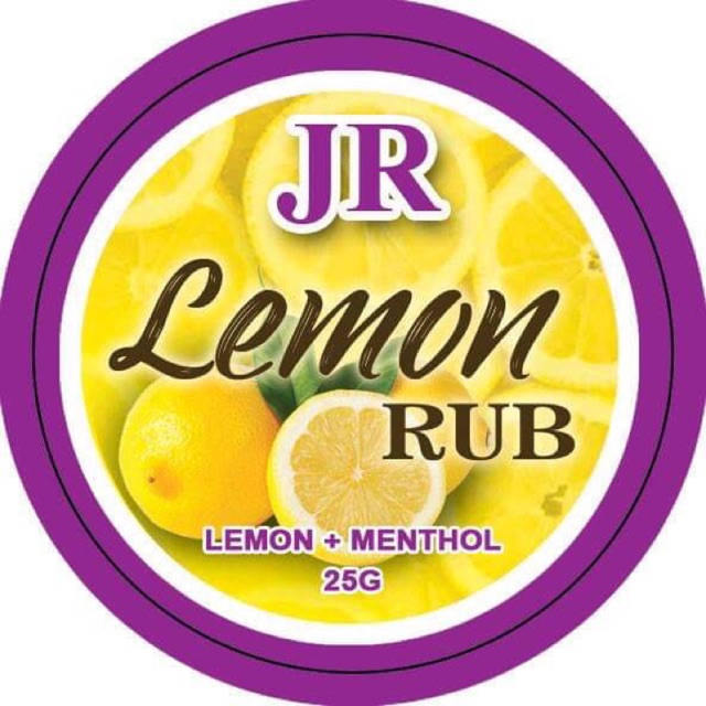 JR Lemon Rub (Lemon+Menthol) | Shopee Philippines