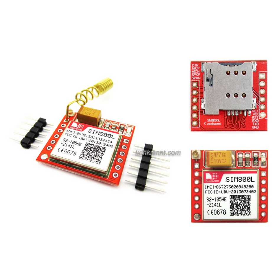 Sim800 SIM800C MODULE SIM800L GSM GPRS WITH ARDUINO CONNECTOR | Shopee ...