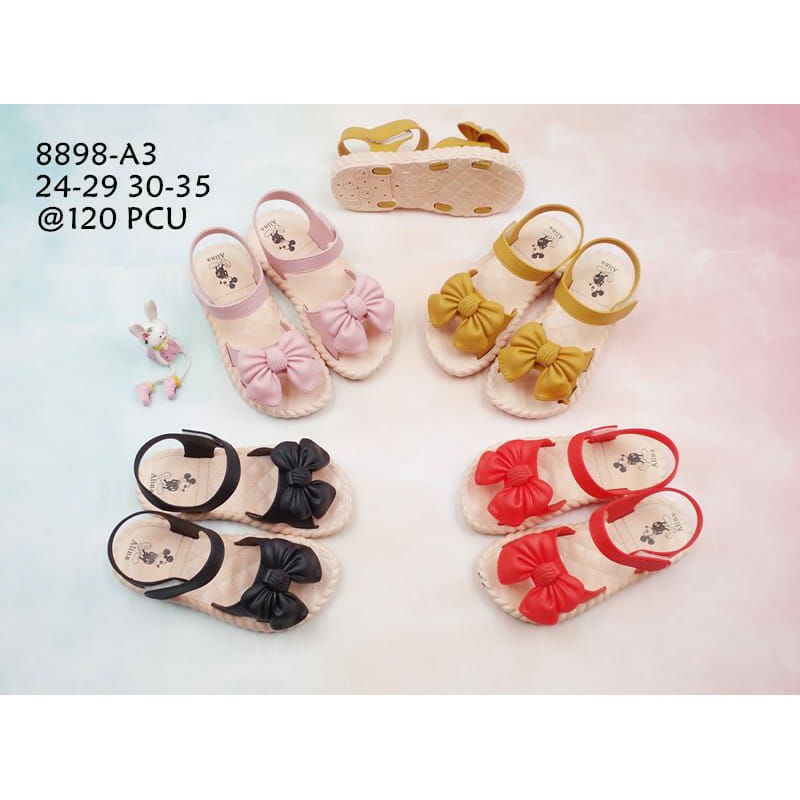Cute & Beautiful Ribbons Kids Sandals 8898-a3 | Shopee Philippines