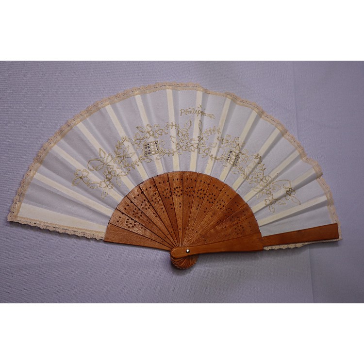 RAMIE NATIVE HAND FAN - SPECIAL WITH EMBROIDERY | Shopee Philippines