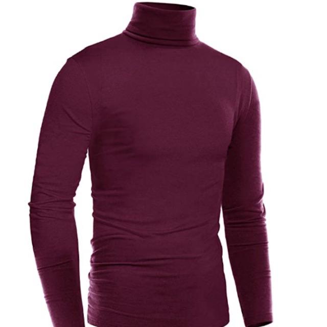 #0832 Knitted long sleeve turtle neck for mens | Shopee Philippines