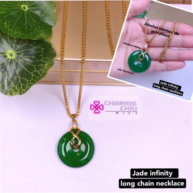 Jade sales infinity pendant