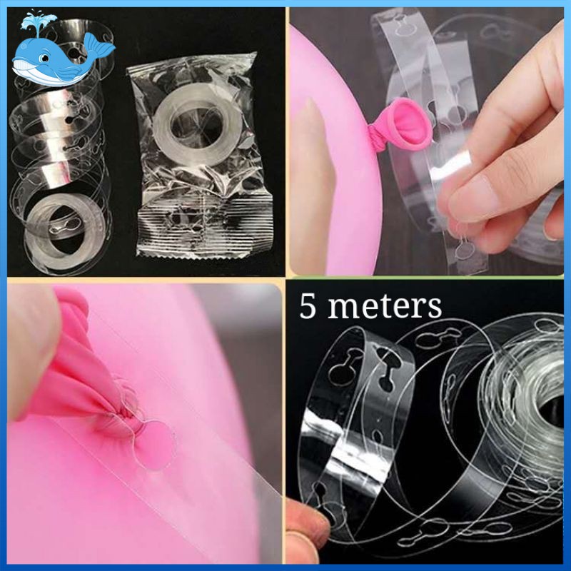 Balloon Chain 5 Meters Balloon Chain Double Hole For Balloon Decoration ...