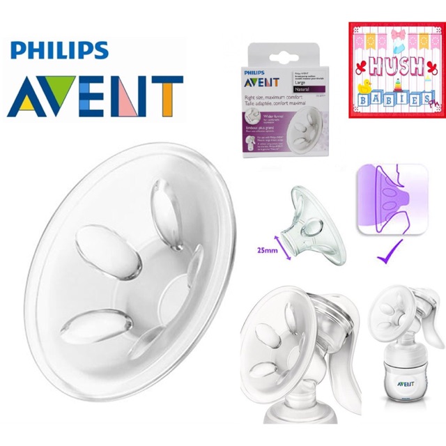 Avent breast pump cushion sales sizes